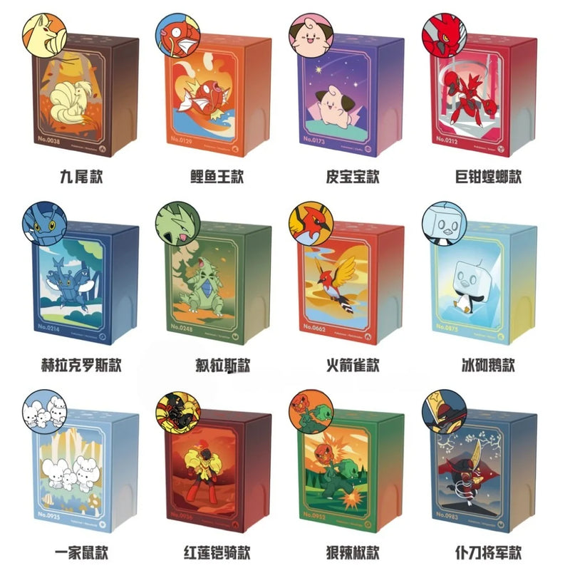 Chinese Pokemon Illustration Rare Metal Deck Box