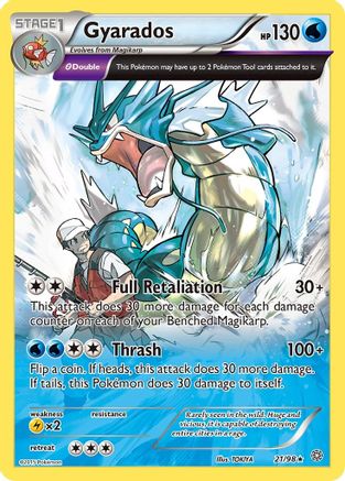 Gyarados (21) 021  - Reverse Holofoil XY  Ancient Origins - Holo Rare
