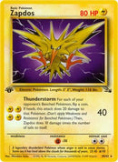 Zapdos (30) 030  - Unlimited Fossil - Rare