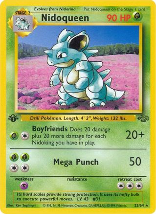Nidoqueen (23) 023  - 1st Edition Jungle - Rare