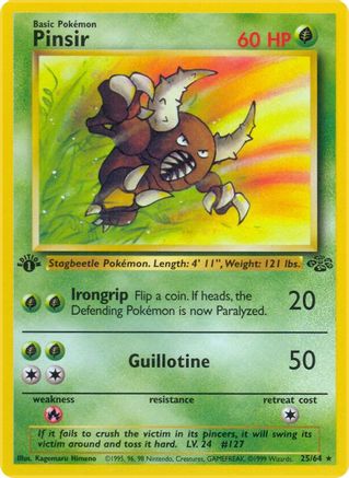 Pinsir (25) 025  - Unlimited Jungle - Rare