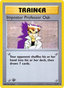 Impostor Professor Oak/102  - Unlimited Base Set Shadowless - Rare