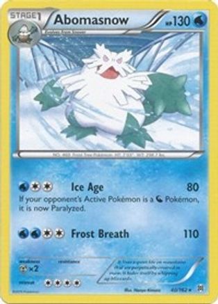 Abomasnow 040 XY  BREAKthrough - Rare