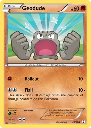 Geodude 043  Generations - Common