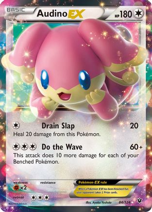 Audino EX 084/124  - Holofoil XY  Fates Collide - Ultra Rare