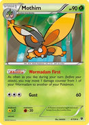 Mothim 004  XY  Fates Collide - Rare