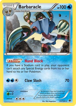 Barbaracle 023/124  XY  Fates Collide - Rare