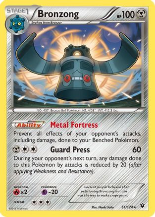 Bronzong 061  XY  Fates Collide - Rare