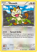 Meowth 074/124  - Reverse Holofoil XY  Fates Collide - Common