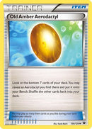 Old Amber Aerodactyl 106/124  XY  Fates Collide - Uncommon