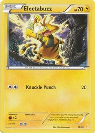 Electabuzz (15) 015  XY Trainer Kit Pikachu Libre & Suicune - Common