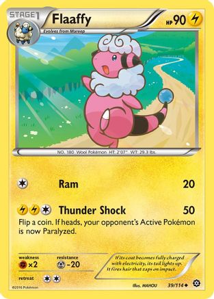 Flaaffy 039/114 XY  Steam Siege - Uncommon