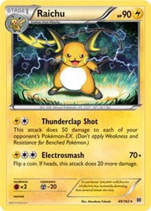Raichu - 49/162 (XY BREAKthrough) (Cracked Ice Holo) [PR - 049/162]