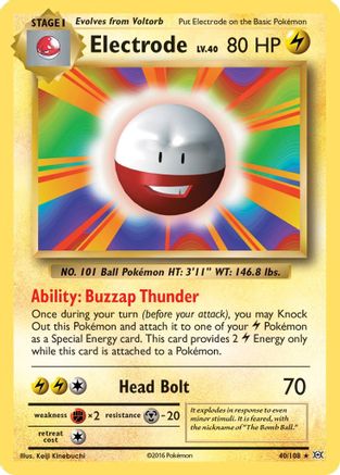 Electrode 040/108  XY  Evolutions - Rare