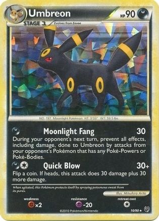 umbreon rare card Umbreon 010/090 - Holofoil Deck Exclusives