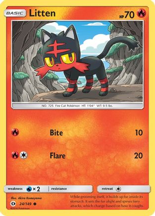 Litten 024/149  SM Base Set - Common