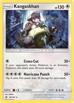 Kangaskhan 099/149  - Holofoil SM Base Set - Holo Rare