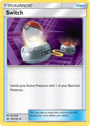 Switch 132/149  - Reverse Holofoil SM Base Set - Uncommon