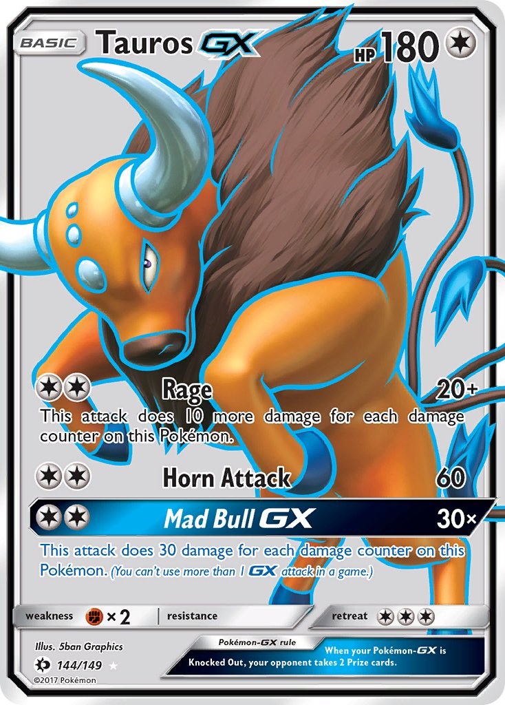 Tauros GX Full Art [SM01 - 144/149]