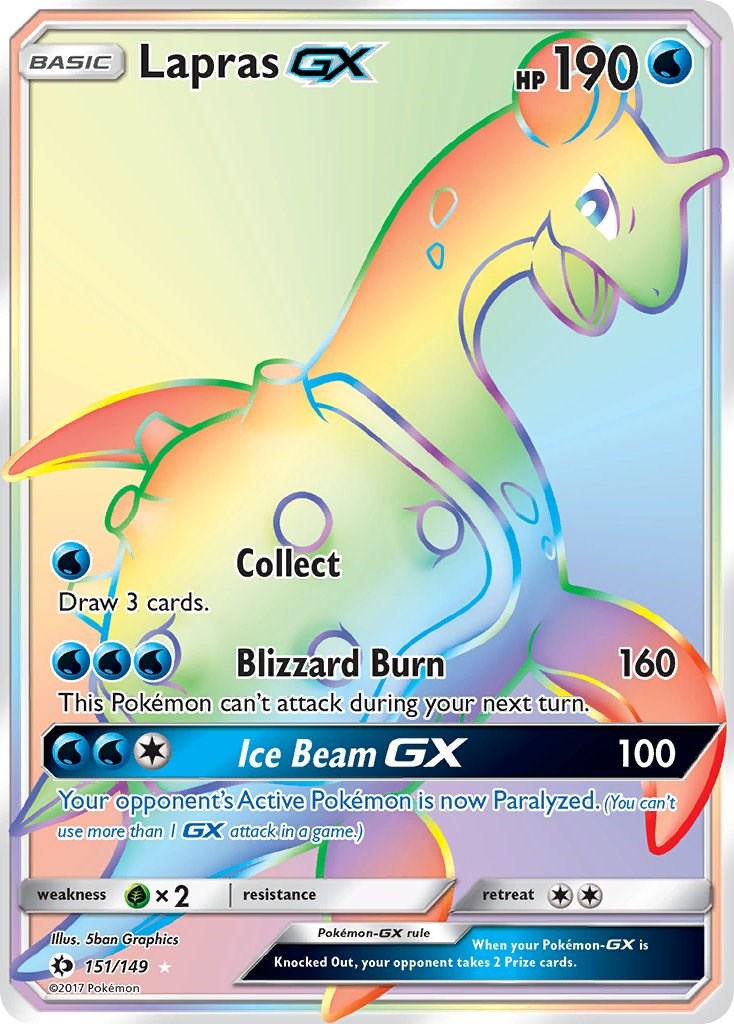 Lapras GX (Secret) [SM01 - 151/149]