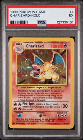 PSA 5 - Charizard Base Set #4