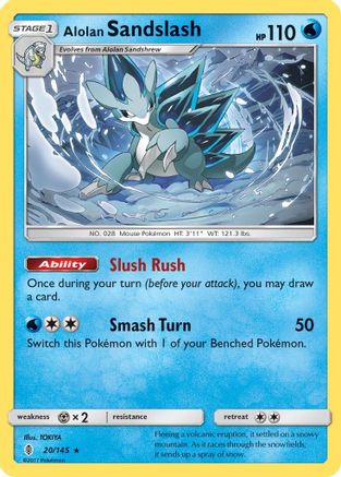 Alolan Sandslash 020/145  SM  Guardians Rising - Rare