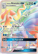 Alolan Ninetales GX (Secret) 150  - Holofoil SM  Guardians Rising - Secret Rare