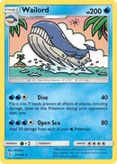 Wailord 030  - Reverse Holofoil SM  Guardians Rising - Rare