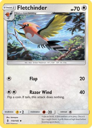 Fletchinder 110/145 SM  Guardians Rising - Uncommon