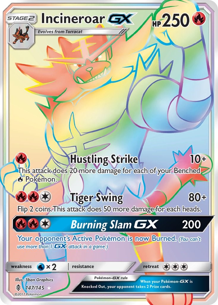 Incineroar GX (Secret) [SM02 - 147/145]