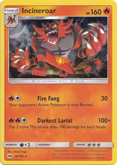 Incineroar - 026/149 (Cracked Ice Holo) [PR - 026/149]