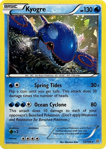 Kyogre - 53/160 (Cracked Ice Holo) [PR - 053/160]
