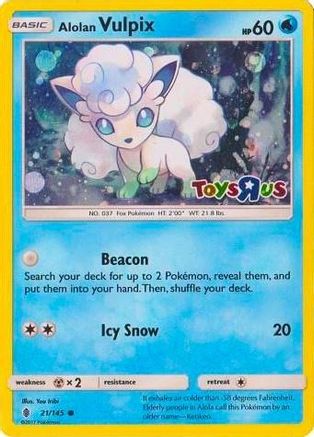 Alolan Vulpix 021/145 Miscellaneous Cards & Products - Promo
