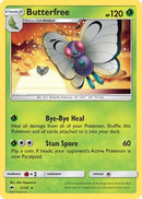 Butterfree 003/147  - Reverse Holofoil SM  Burning Shadows - Rare