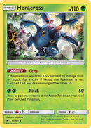 Heracross 011/147  - Reverse Holofoil SM  Burning Shadows - Rare