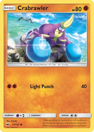 Crabrawler 073/147 SM  Burning Shadows - Common