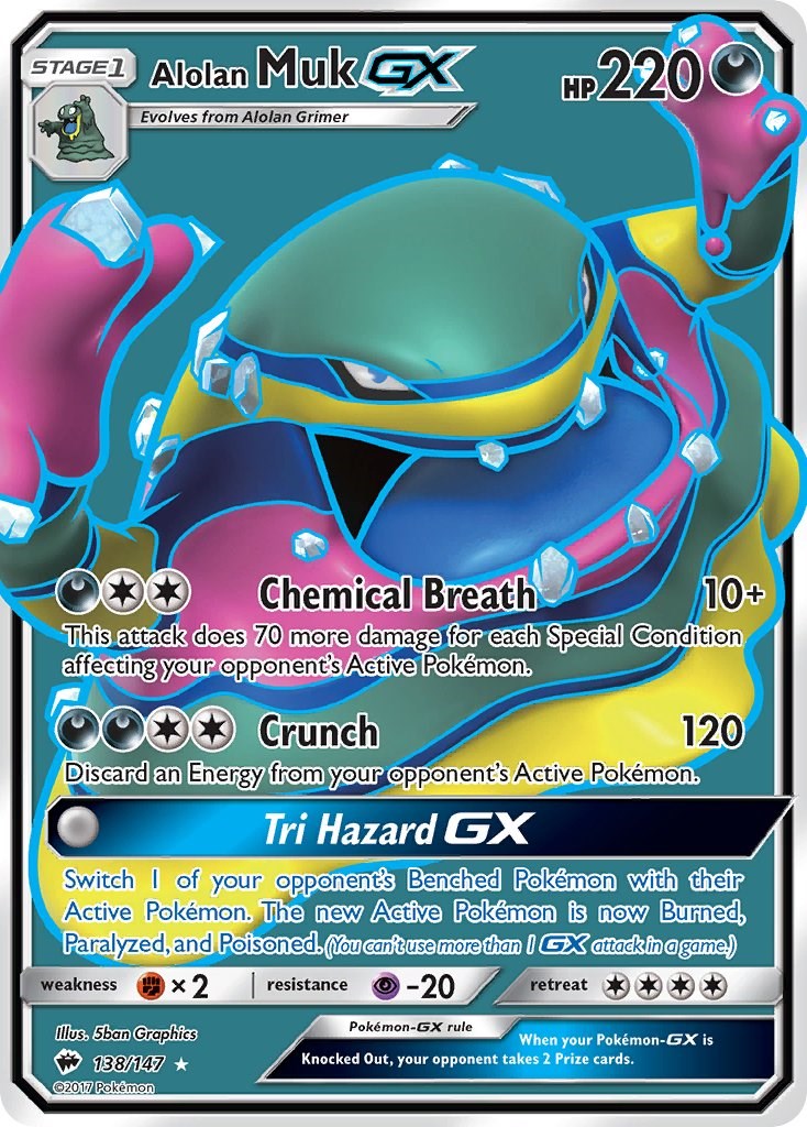 Alolan Muk GX (Full Art) [SM03 - 138/147]