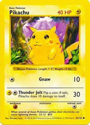 Pikachu (Red Cheeks) 058  - Unlimited Base Set Shadowless - Common