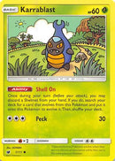 Karrablast 007/111  - Reverse Holofoil SM  Crimson Invasion - Common