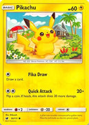 Pikachu 030  - Reverse Holofoil SM  Crimson Invasion - Common