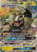 Alolan Golem GX 034/111  - Holofoil SM  Crimson Invasion - Ultra Rare