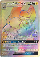 Alolan Golem GX (Secret) 113  - Holofoil SM  Crimson Invasion - Secret Rare