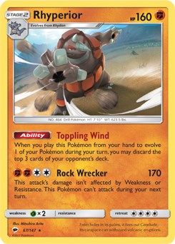 Rhyperior SM Burning Shadows [PR - 067/147]