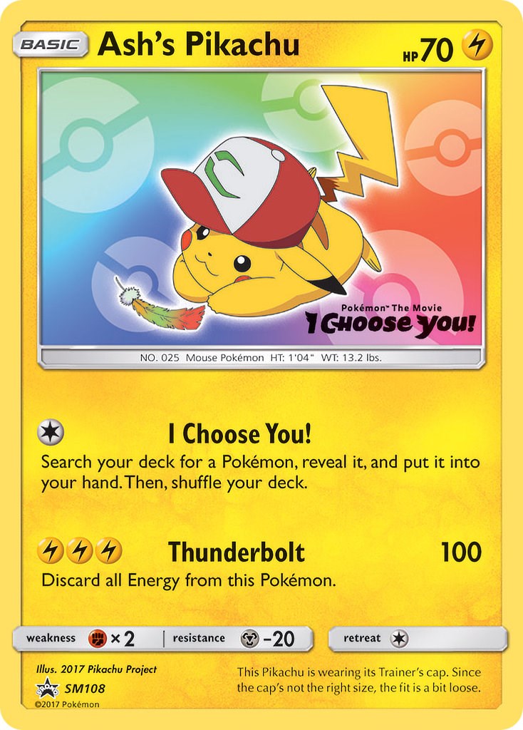 Ash's Pikachu - SM108 [SMP - SM108]