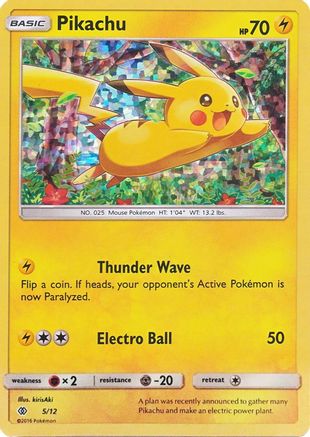 Pikachu 005/12  - Holofoil McDonalds Promos 2017 - Promo