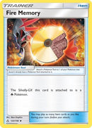 Fire Memory 123  - Reverse Holofoil SM  Ultra Prism - Uncommon