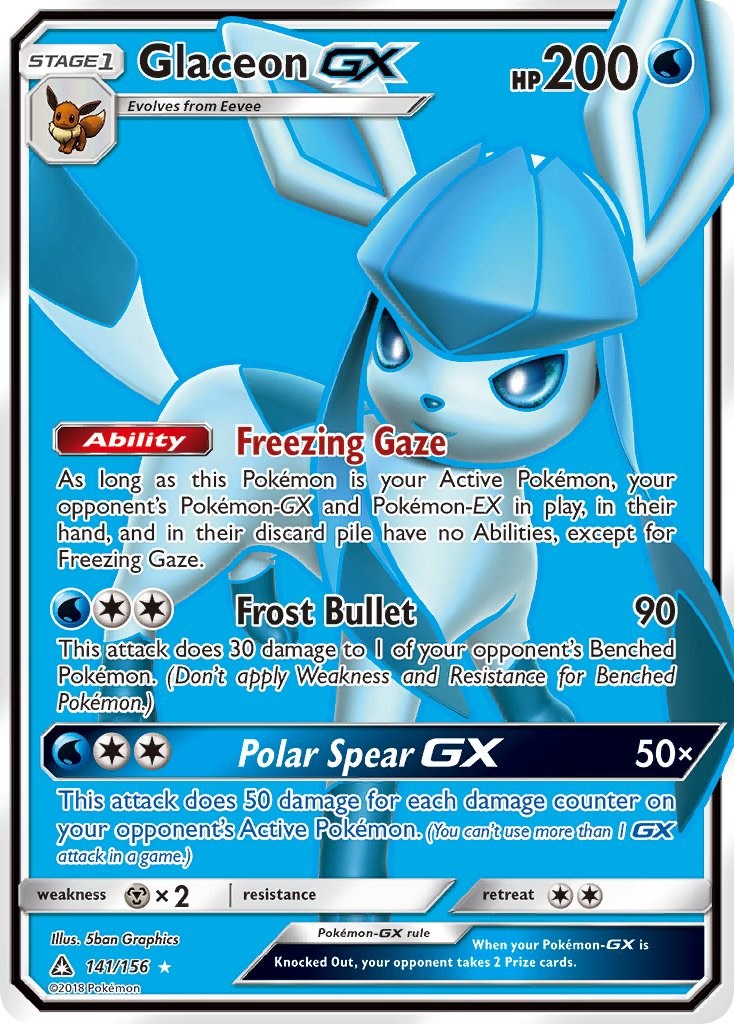 Glaceon GX (Full Art) [SM05 - 141/156]