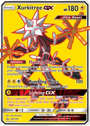 Xurkitree GX (Full Art)/156  - Holofoil SM  Ultra Prism - Ultra Rare