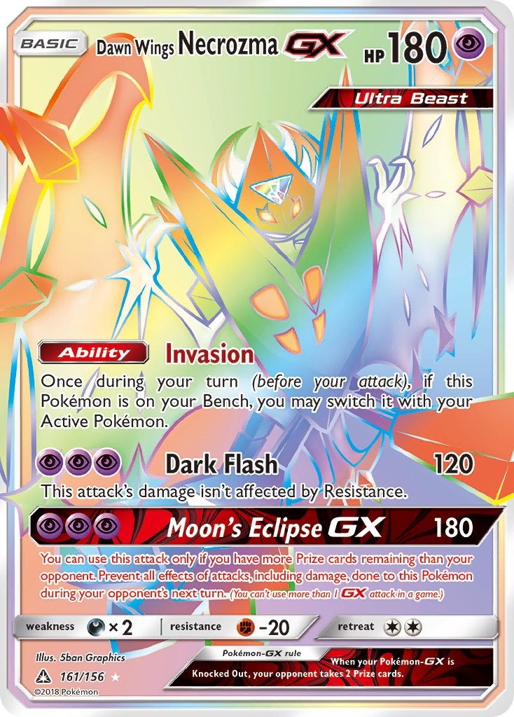 Dawn Wings Necrozma GX Secret Rare [SM05 - 161/156]