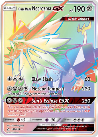 Dusk Mane Necrozma GX (Secret Rare) [SM05 - 163/156]